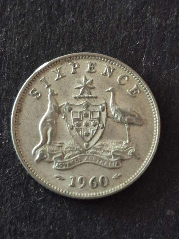 Australia Sixpence 1960 Silver