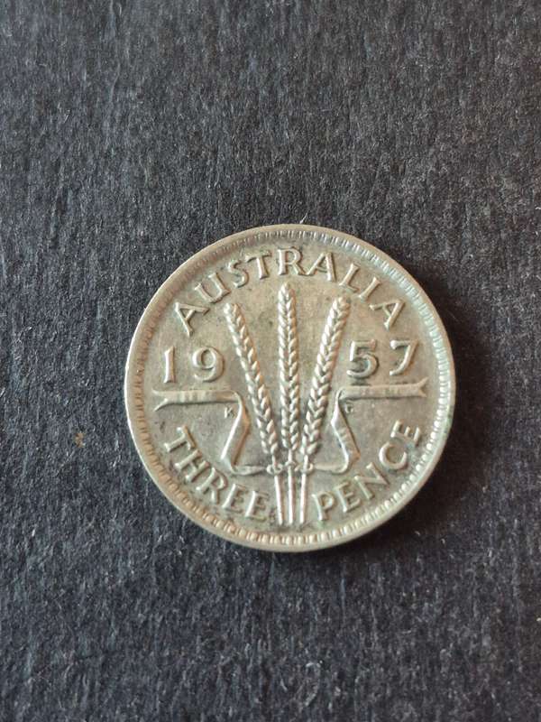 Australia Threepence 1957 Silver
