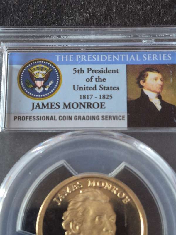 The President Series James Monroe One Dollar- 5th President of the United States 1817-1825