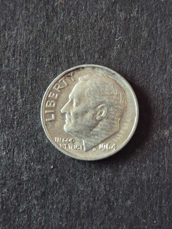 USA Roosevelt Dime 1964