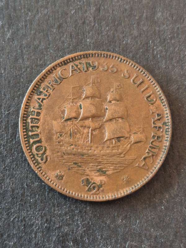 Union 1/2 Penny 1935