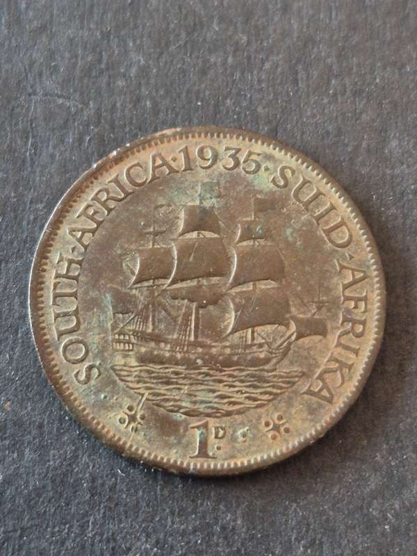 Union One Penny 1935