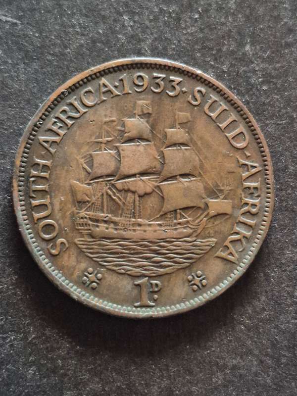 Union One Penny 1933