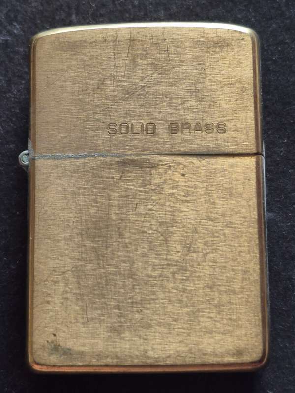 Vintage Solid Brass Zippo 1932-1984
