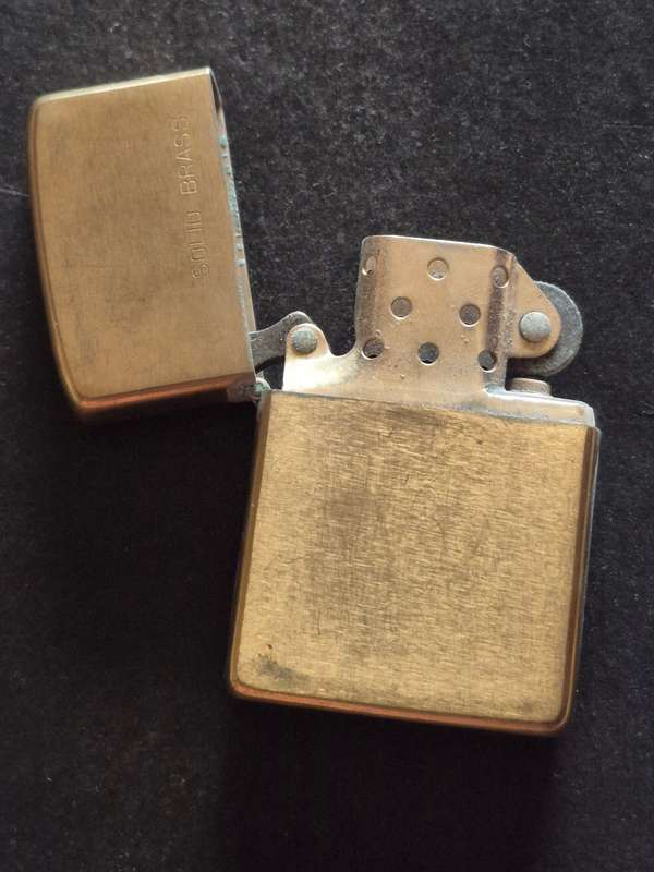 Vintage Solid Brass Zippo 1932-1984