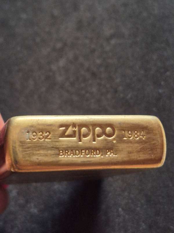 Vintage Solid Brass Zippo 1932-1984
