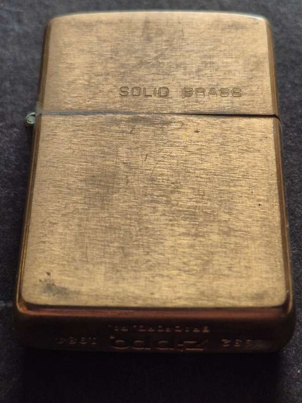 Vintage Solid Brass Zippo 1932-1984