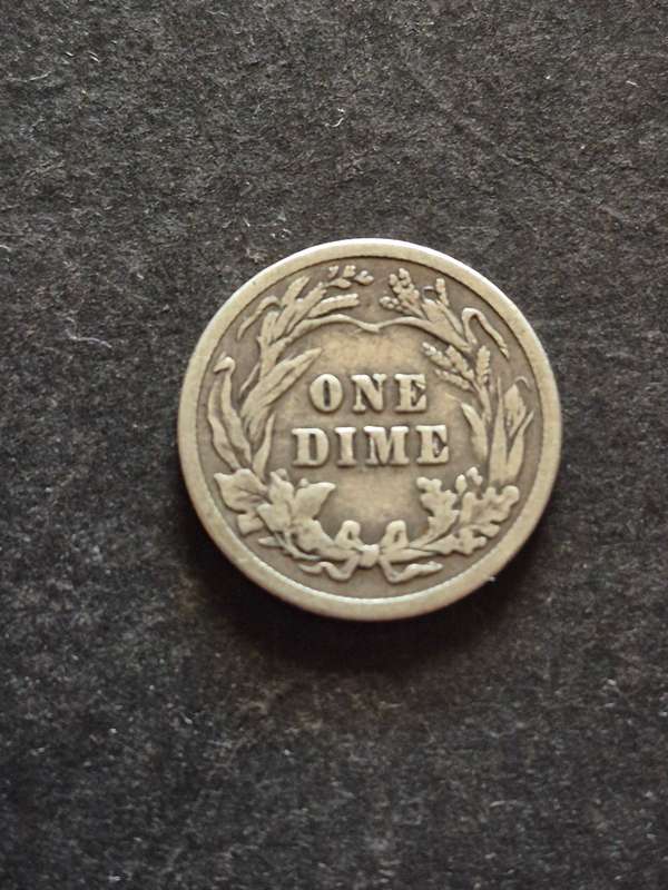 USA Barber Dime 1914 Silver