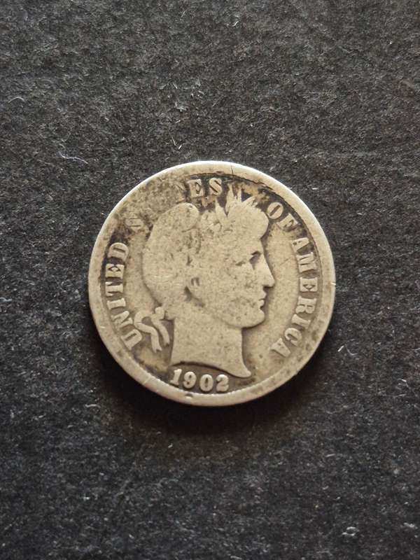 USA Barber Dime 1902  0 Silver (New Orleans Mint)- scarce date