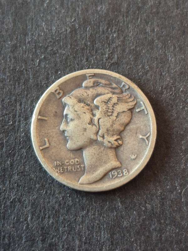 USA Mercury Dime 1938