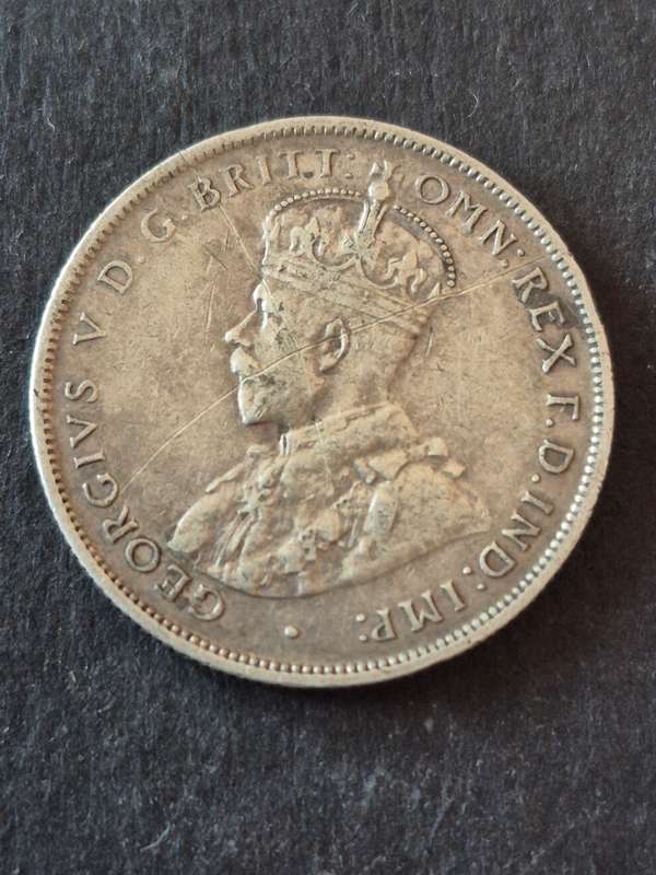 Australia One Florin 1925 Silver