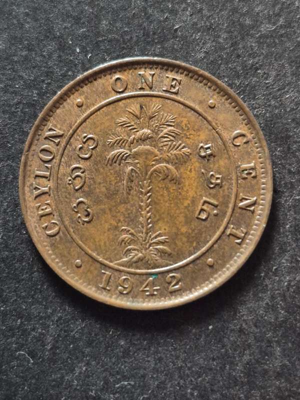 Ceylon One Cent 1942