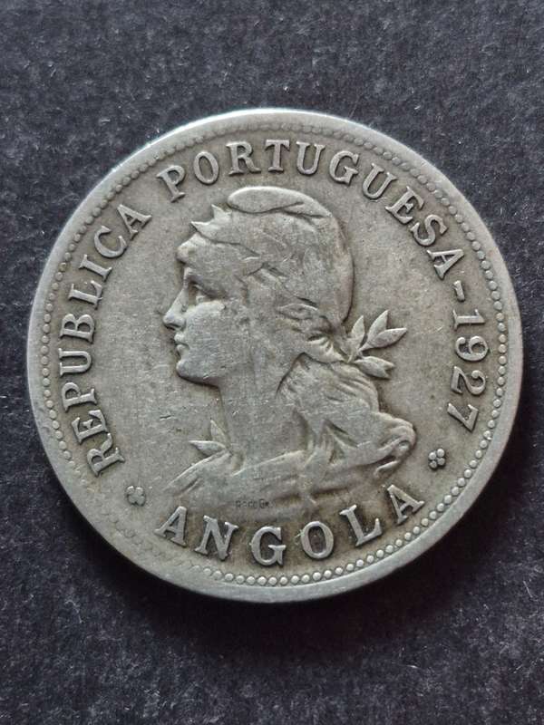 Republica Portuguesa Angola 50 Centavos 1927