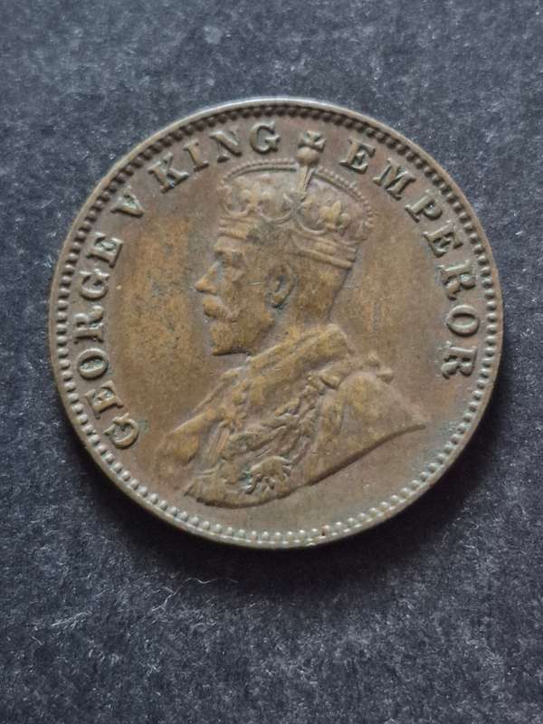 India One Quarter Anna 1925 King George IV