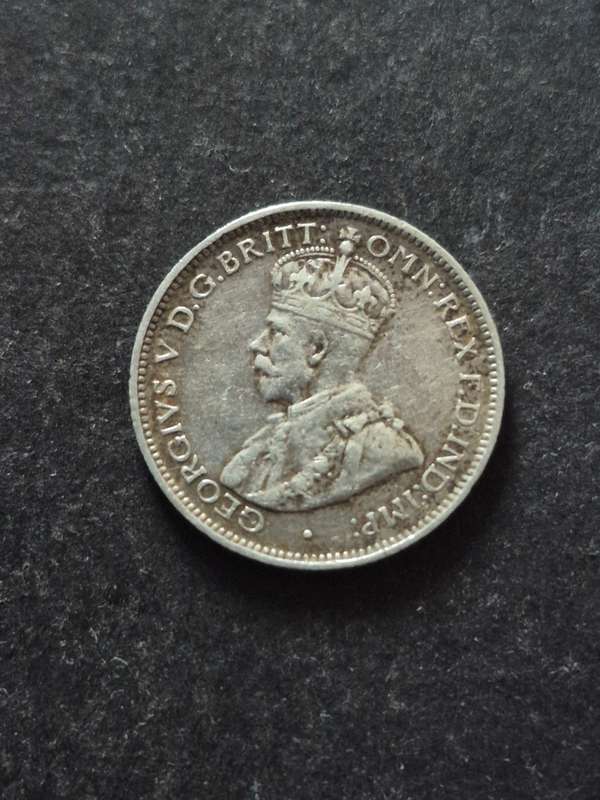 Australia Sixpence 1927 Silver