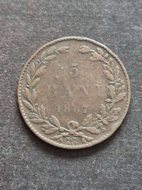 Romania 5 Bani 1867
