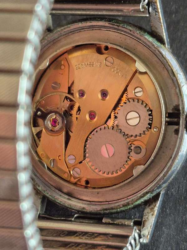 Vintage Lanco 17 Jewels Incablock Mechanical Men's Wrist Watch (not working)