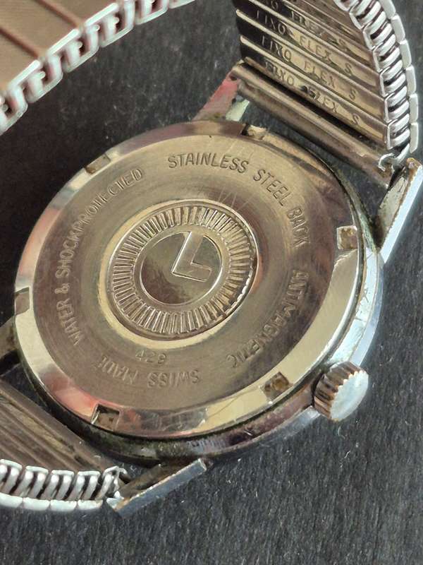 Vintage Lanco 17 Jewels Incablock Mechanical Men's Wrist Watch (not working)