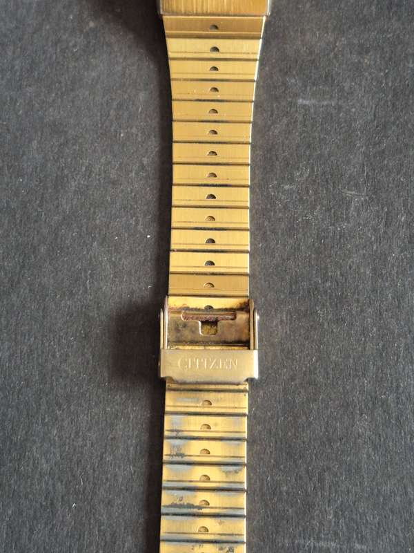 Vintage Citizen Men's Quartz Gold Plated Wrist Watch (not working)
