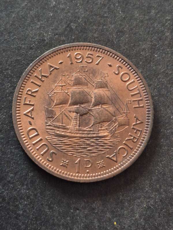 Union Penny 1957 EF+/UNC