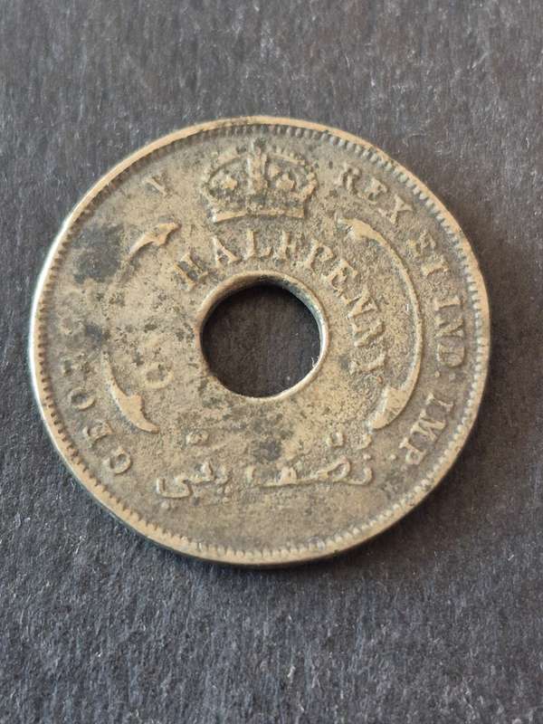 British West Africa Half Penny 1935