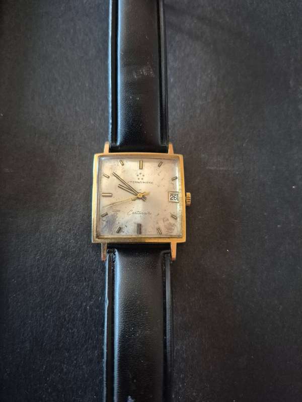 Eternamatic Centenaire no. 465 Mechanical 21 Rubies Wrist Watch (gold plated) runs - needs to be ser