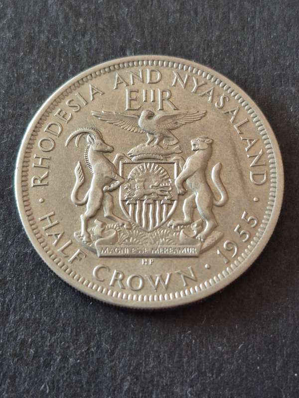 Rhodesia and Nysaland Half Crown 1955
