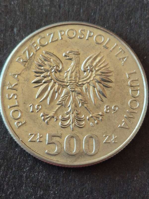 Poland 500 Zloty 50 Year WWII Commemorate Coin 1989