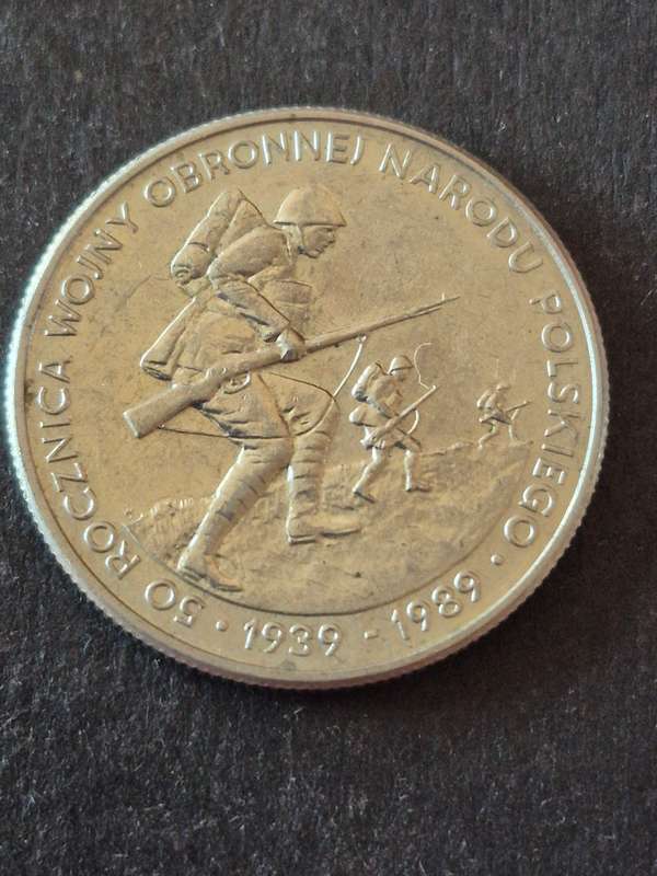 Poland 500 Zloty 50 Year WWII Commemorate Coin 1989