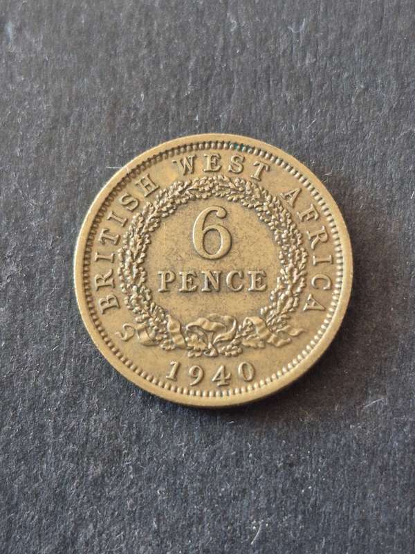 British West Africa Sixpence 1940 (nice condition)