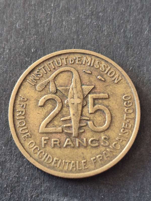 French West Africa 25 Francs 1957
