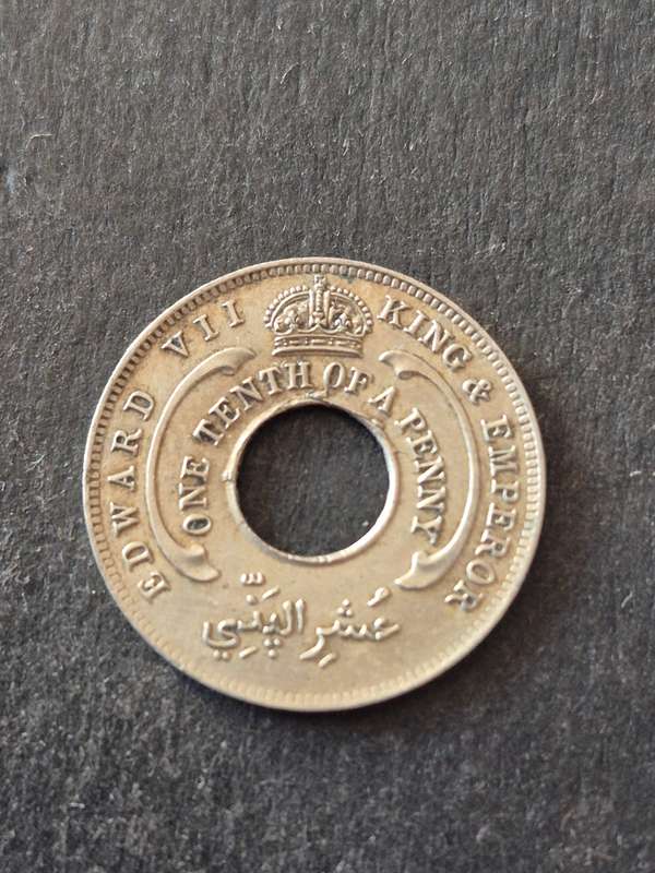 Nigeria British West Africa 1/10 Penny 1908