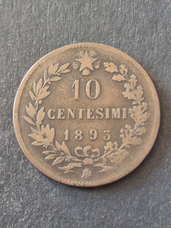 Italy 10 Centimes 1893