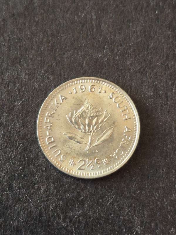 Republic 2 1/2 Cents 1961 (excellent condition)