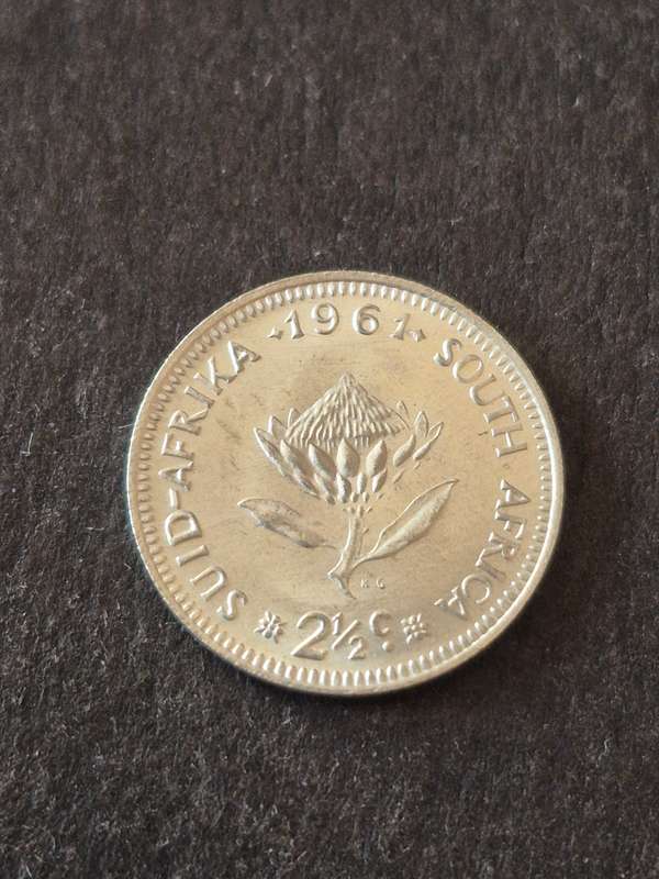 Republic 2 1/2 Cents 1961 (excellent condition)