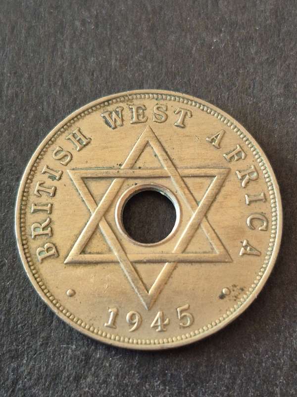 British West Africa One Penny 1945 (nice condition)