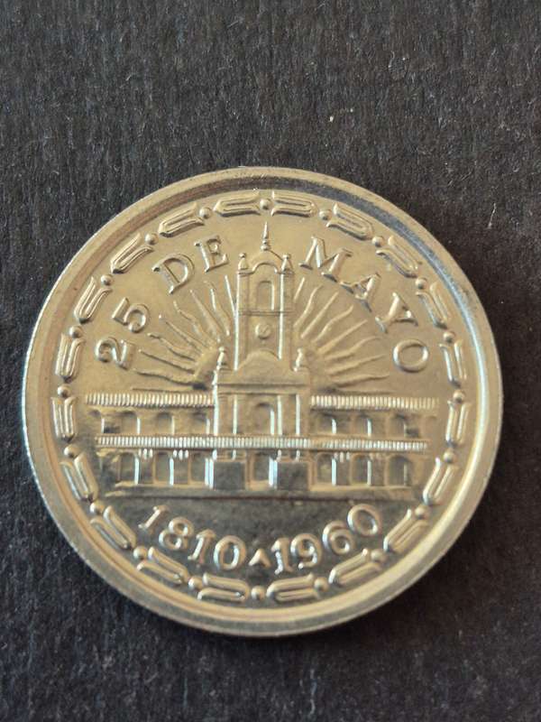 Argentina 1 Peso 1960 to Commemorate the 150th Anniversary of the May Revolution (uncirculated)