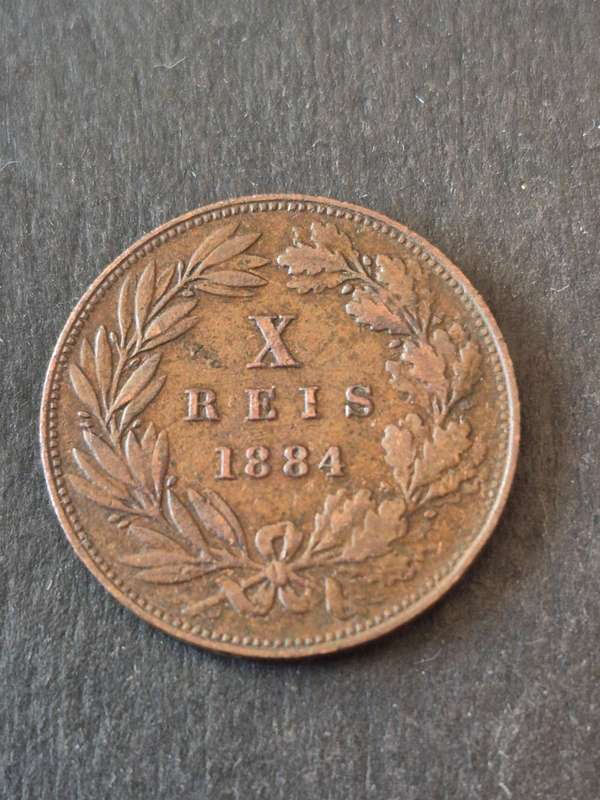 Portugal 10 Reis 1884
