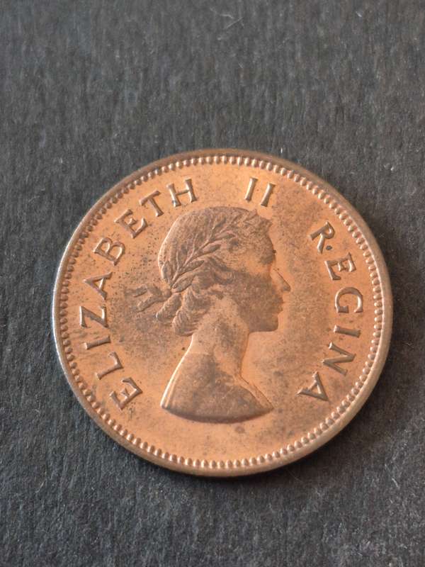 Union 1/2 Penny 1959 EF+/UNC