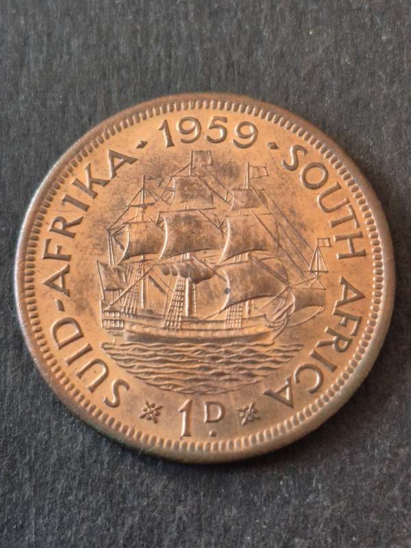 Union One Penny 1959