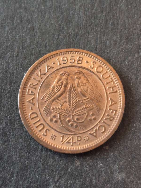 Union Farthing 1958 EF+/UNC