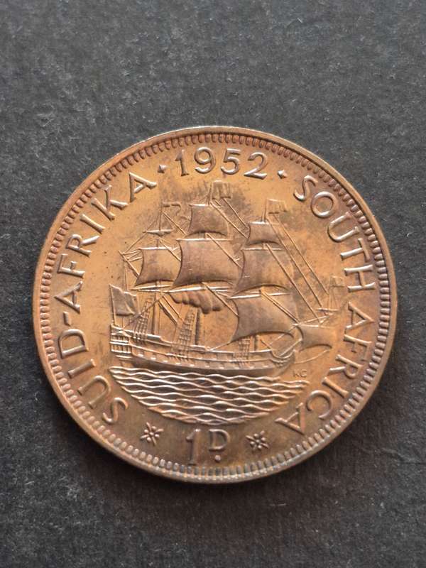 Union One Penny 1952 Proof