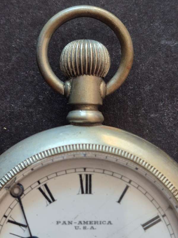 Pan America Pocket Watch- original glass (not working)