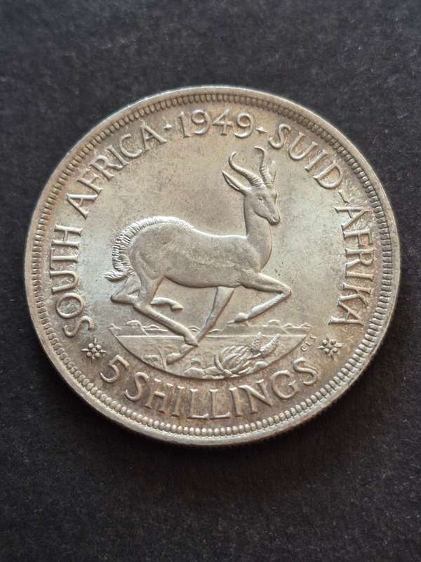 Union 5 Shillings 1949 (excellent condition)