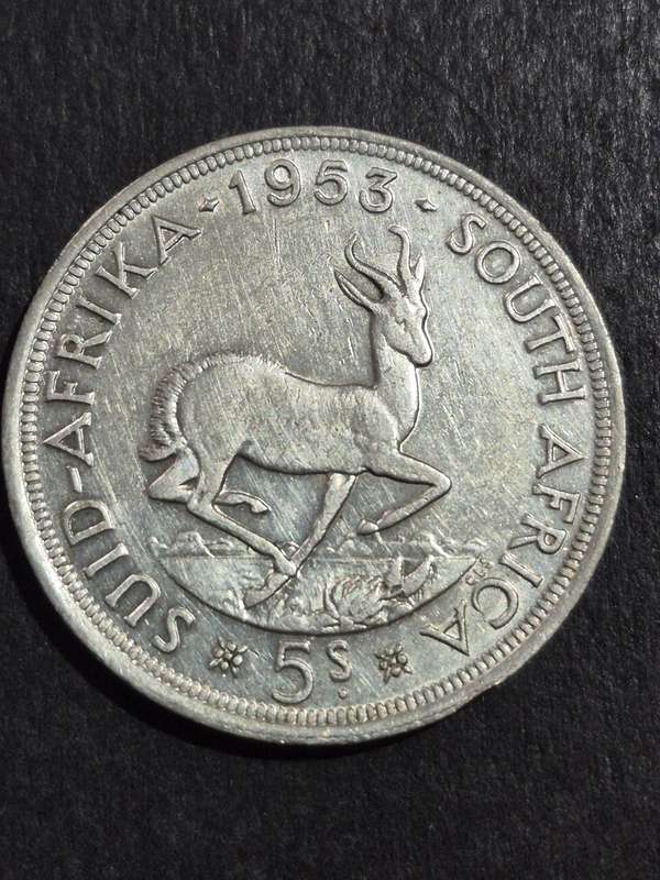 Union 5 Shillings 1953