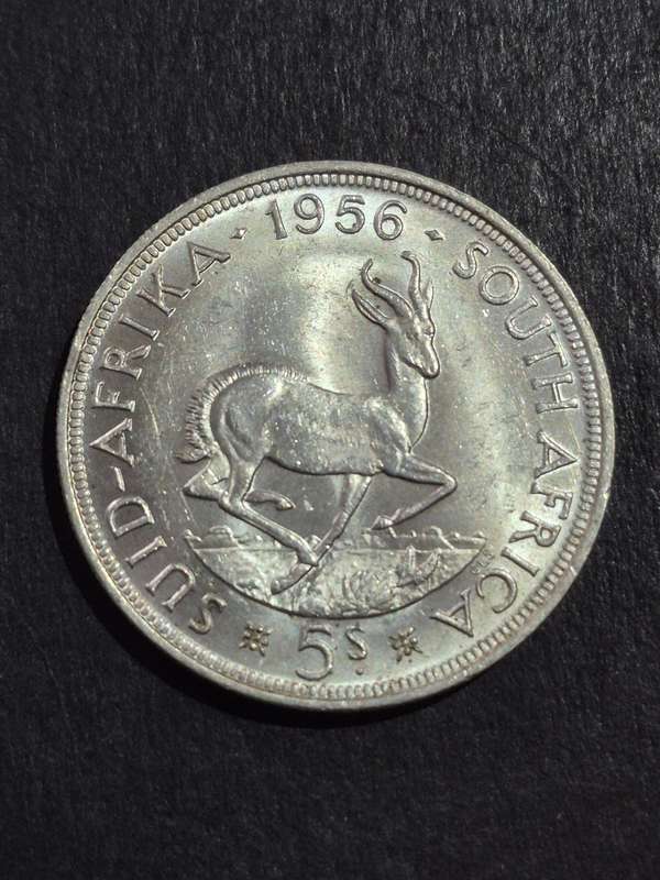 Union 5 Shillings 1956 (nice condition)