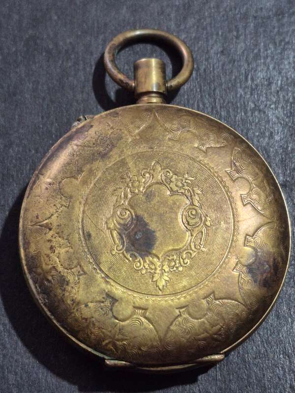 Vintage Gold Plated Superior Time Keeper Swissmade Mechanical Pocket Watch (not working) ideal for s
