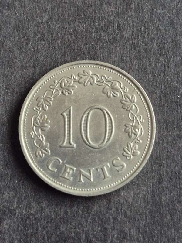 Malta 10 Cents 1972 (nice condition)