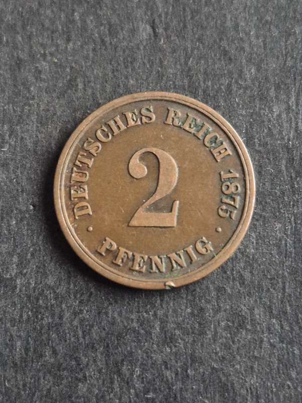 Deutsches Reich 2 Pfennig 1875