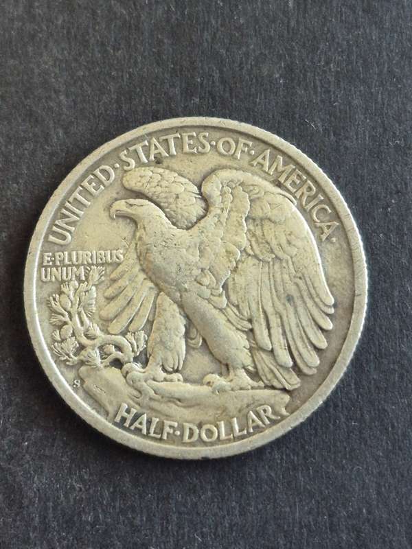 USA Liberty Walking 1/2 Dollar 1942S